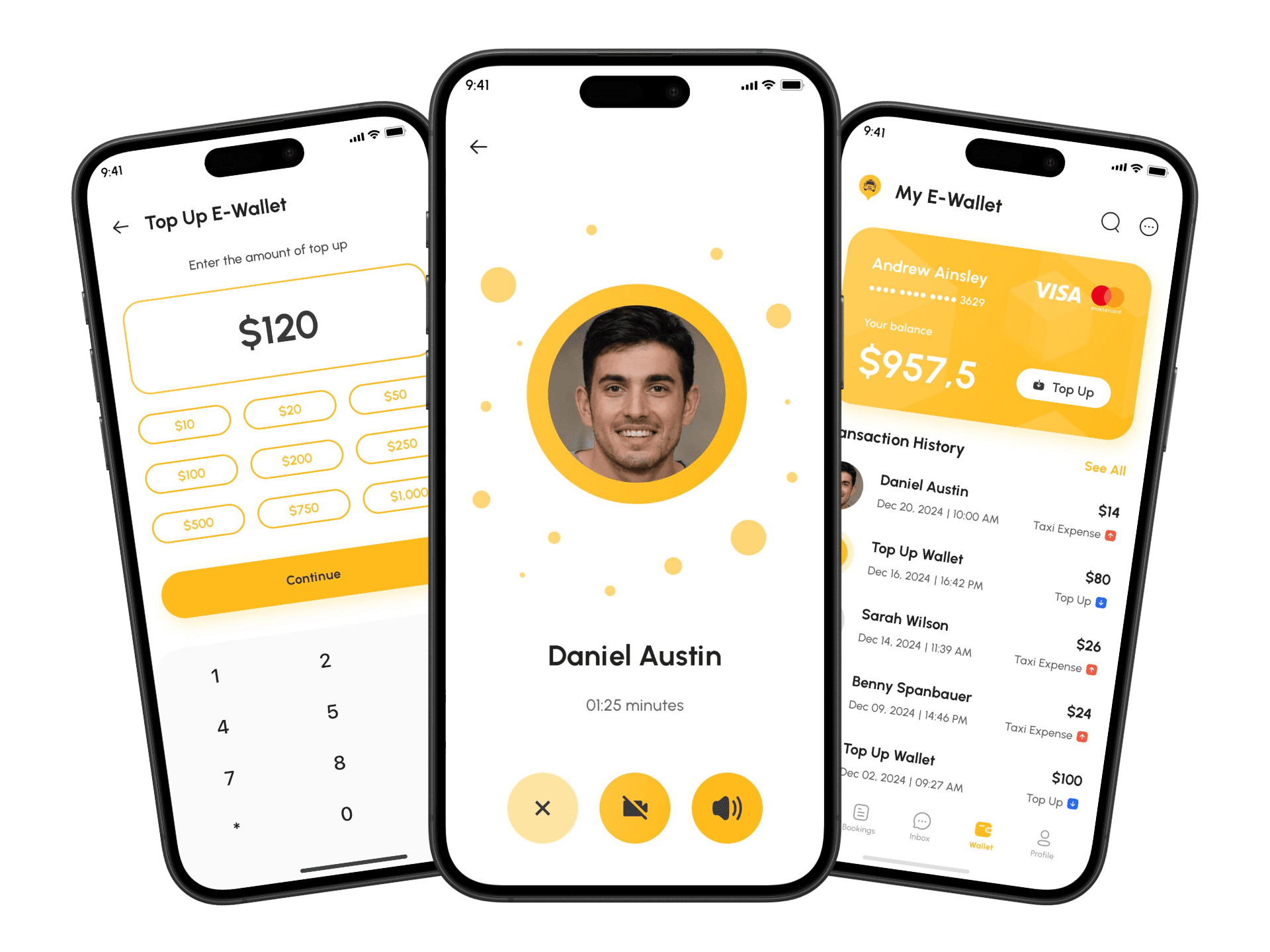 Taxio screens
