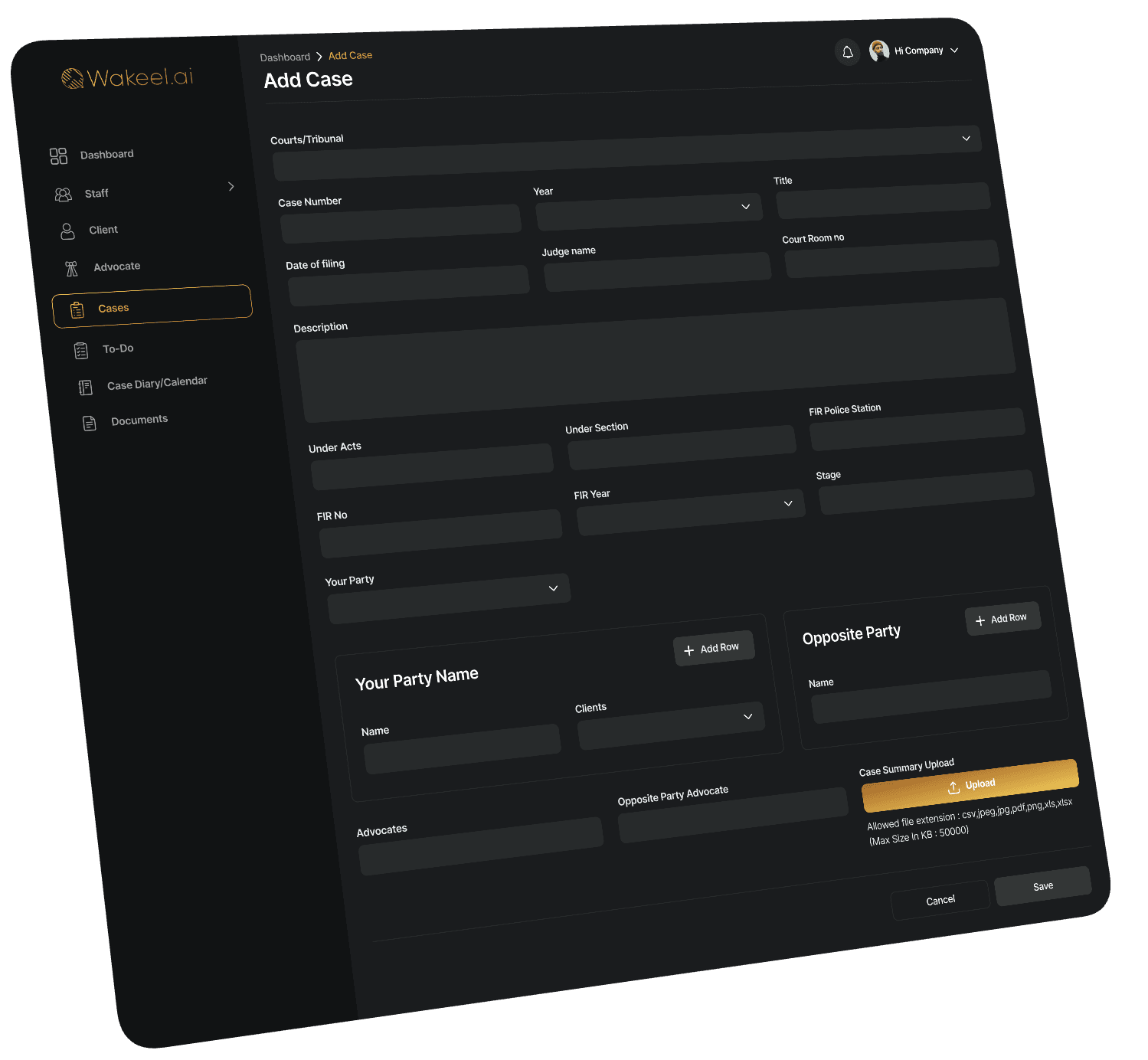 Wakeel AI solution